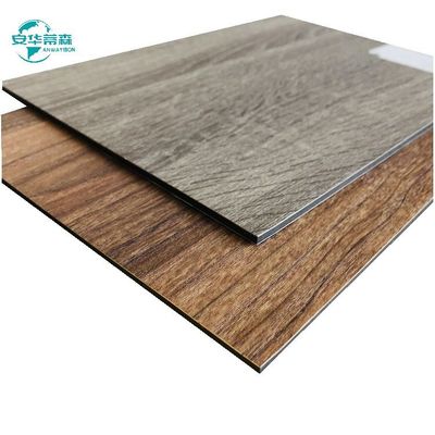 2440mm دانه چوبی پوشش دیواری بیرونی پوشش Pvdf ACP 6mm
