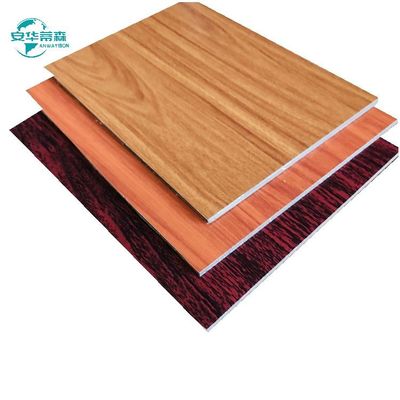 4x8'' طرح چوبی ضد آتش ACP ACM ورق در 3/4/5/6mm برای پوشش دیواری بیرونی