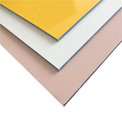 ISO9001 پانل های دیواری Acp پانل سازی بیرونی پوشش داخلی آلومینیوم پنل کامپوزیت 0.06mm