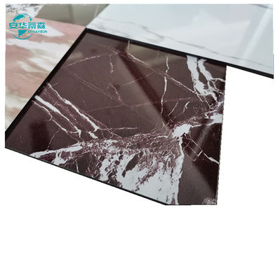 PVDF پوشش سنگ مرمر دانه ACP مواد ساختمانی سطح درخشان Acp پانل سقف
