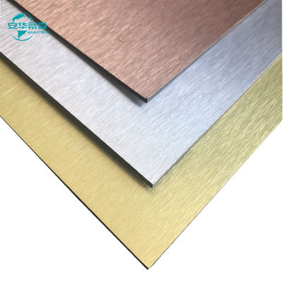 آلومینیوم کامپوزیت برش شده ACP ضد خوردگی برگهای Acp درخشان 2440mm