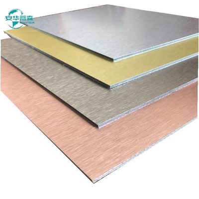 پوشش آلومینیوم خارجی ACP با درخشش بالا 2440mm طول 1220mm عرض